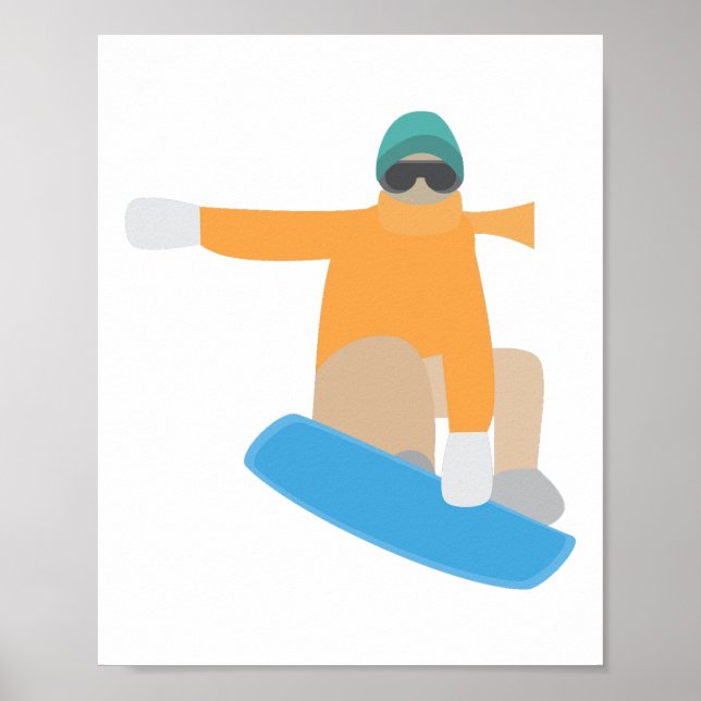 Snowboardåkare Poster (Framsidan)