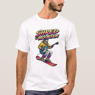 Snowboardåkare som river berget t shirt