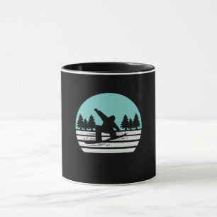 Snowboardåkning Retro Vintage Mugg