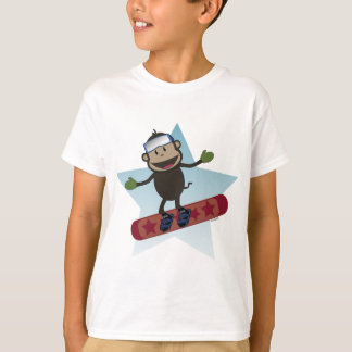 Snowboardapan lurar utslagsplatsen t-shirt
