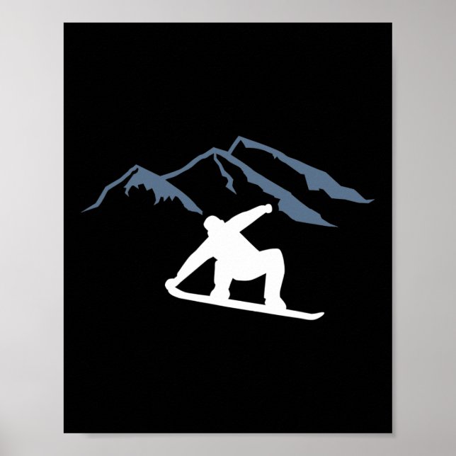 Snowboardbergen Poster (Framsidan)