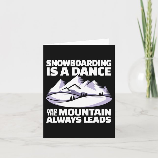 Snowboardbergen - Snowboard board Kort (Framsida)