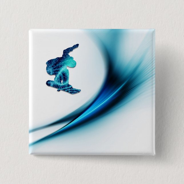 Snowboarddesignen kvadrerar klämmer fast knapp (Framsida)