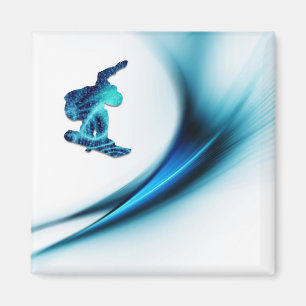 Snowboarddesignen kvadrerar magneten magnet