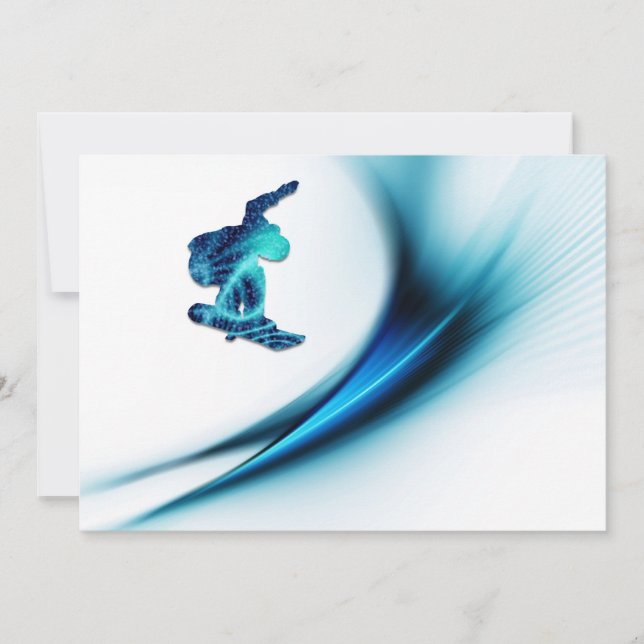 Snowboarddesigninbjudan Inbjudningar (Framsida)