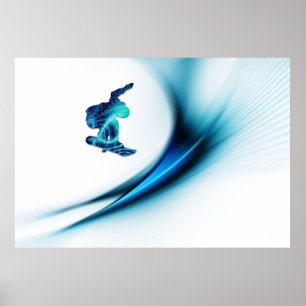 Snowboarddesigntryck Poster