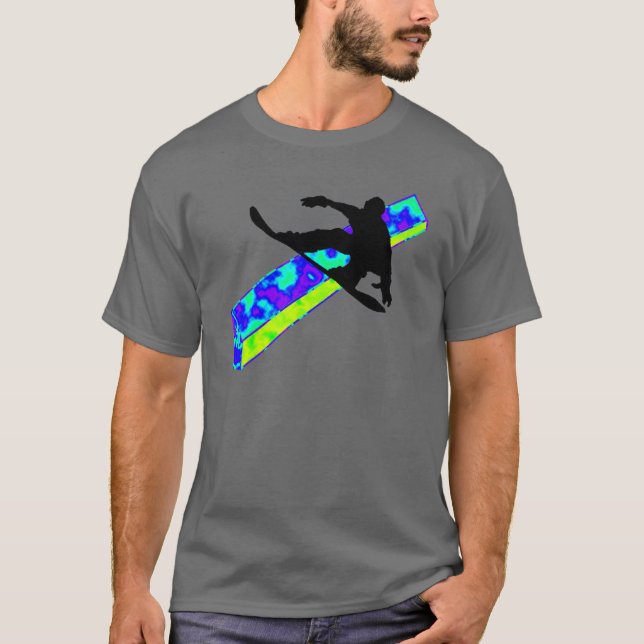 Snowboarden går bang tee (Framsida)
