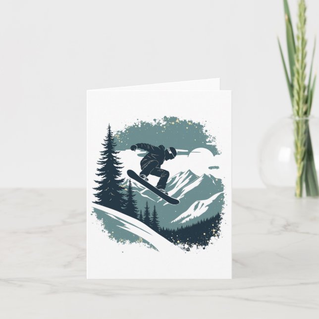 Snowboarder 2 kort (Framsida)