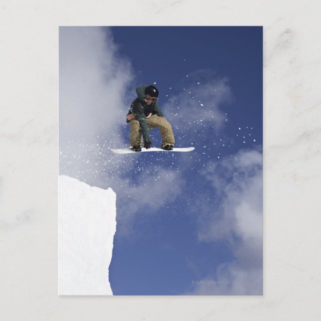 Snowboarder 2 vykort (Framsida)