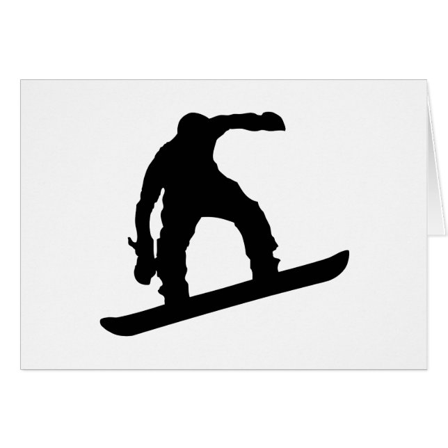 Snowboarder_4 Hälsningskort (Framsidan Horizontal)