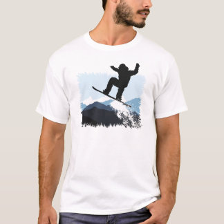 Snowboarder Action Jump Tee Shirt