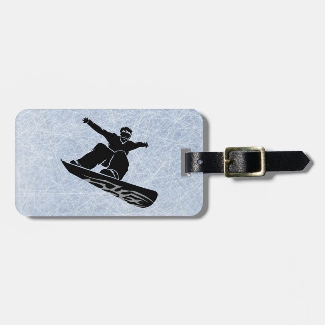 snowboarder bagagebricka (Horisontell Framsida)