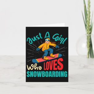 Snowboarder, bara en flicka som Kärlek snurrade Gi Kort