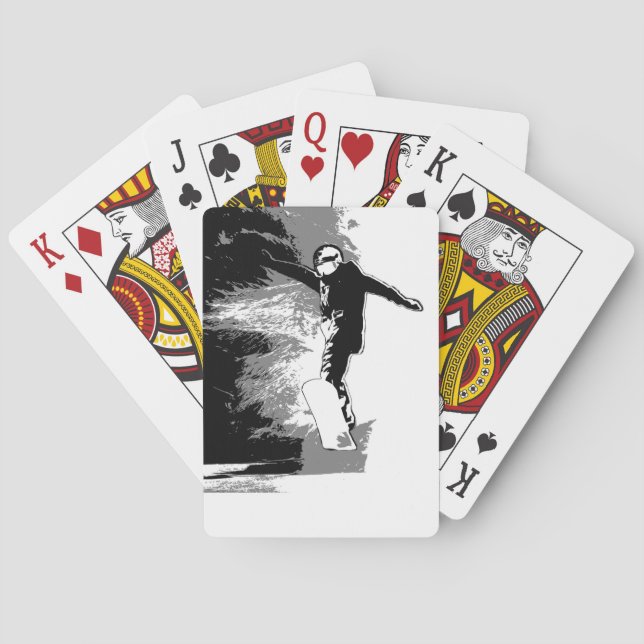 Snowboarder Casinokort (Baksidan)