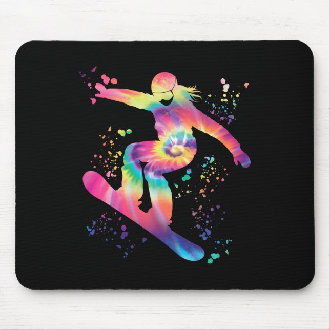 Snowboarder Colorful Snowboard Snowboarding Musmatta (Framsidan)