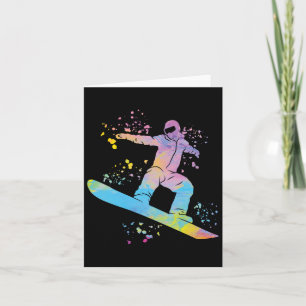 Snowboarder Colorful Snowboarde 4 Kort
