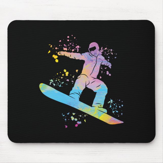 Snowboarder Colorful Snowboarde 4 Musmatta (Framsidan)