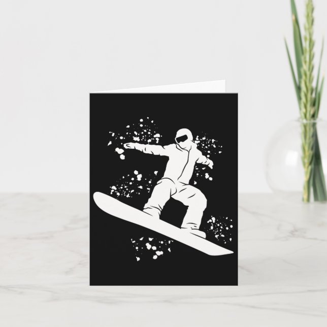 Snowboarder Colorful Snowboarder 2 Kort (Framsida)