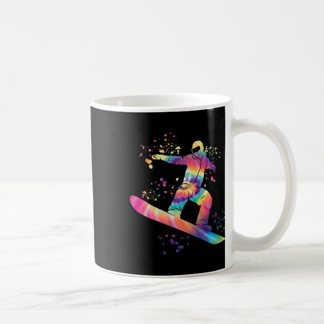 Snowboarder Colorful Snowboarding 10 Kaffemugg (Höger)