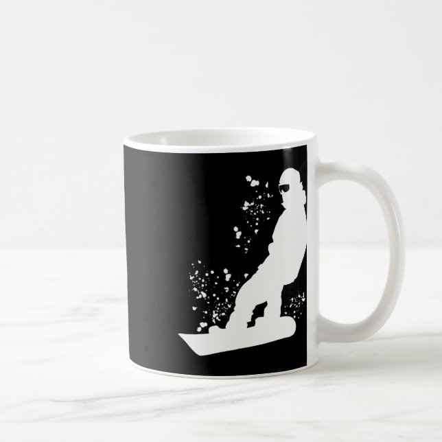 Snowboarder Colorful Snowboarding 11 Kaffemugg (Höger)