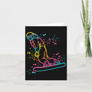 Snowboarder Colorful Snowboarding 16 Kort