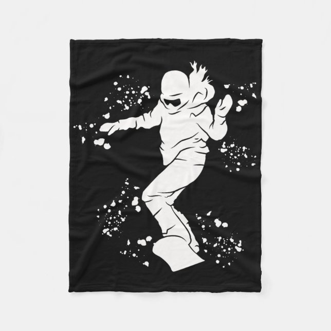 Snowboarder Colorful Snowboarding 23 Fleecefilt (Framsidan)