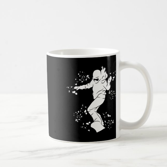 Snowboarder Colorful Snowboarding 23 Kaffemugg (Höger)