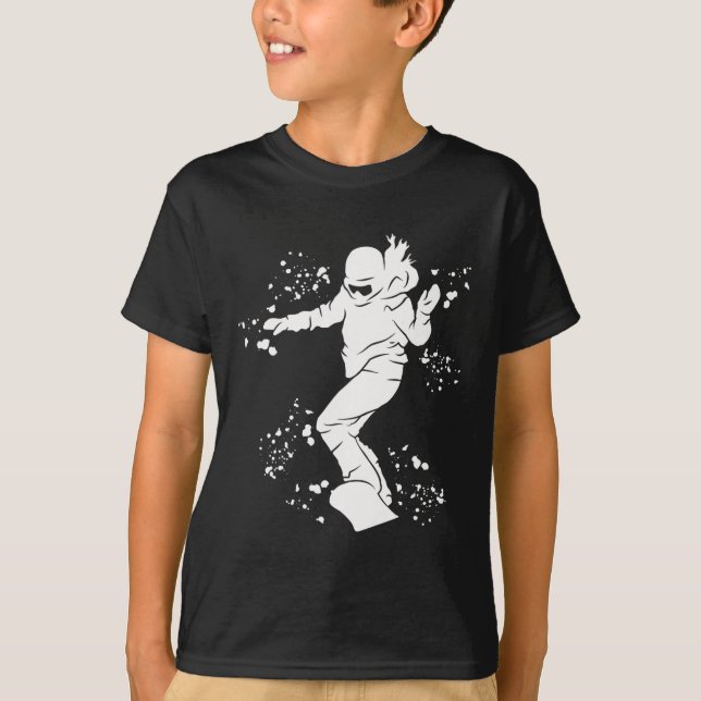 Snowboarder Colorful Snowboarding 23 T Shirt (Framsida)
