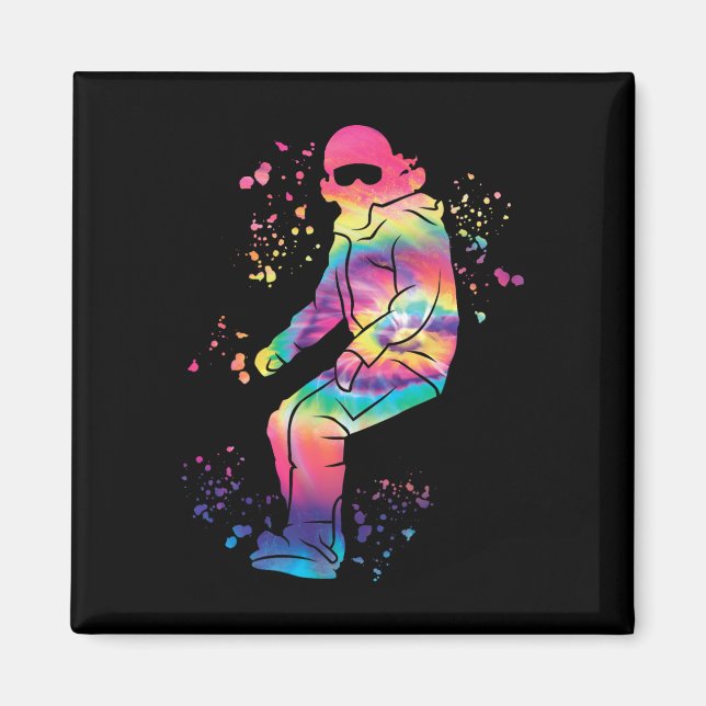 Snowboarder Colorful Snowboarding 35 Magnet (Framsidan)