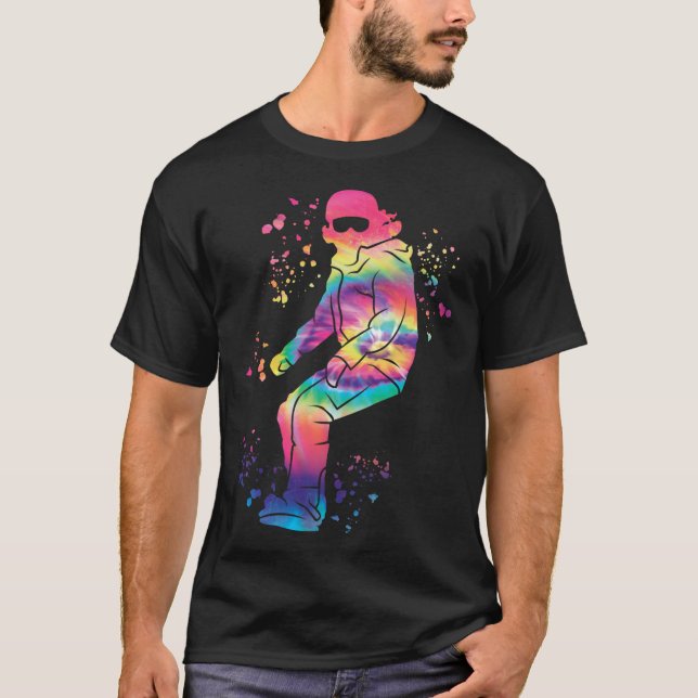 Snowboarder Colorful Snowboarding 35 T Shirt (Framsida)