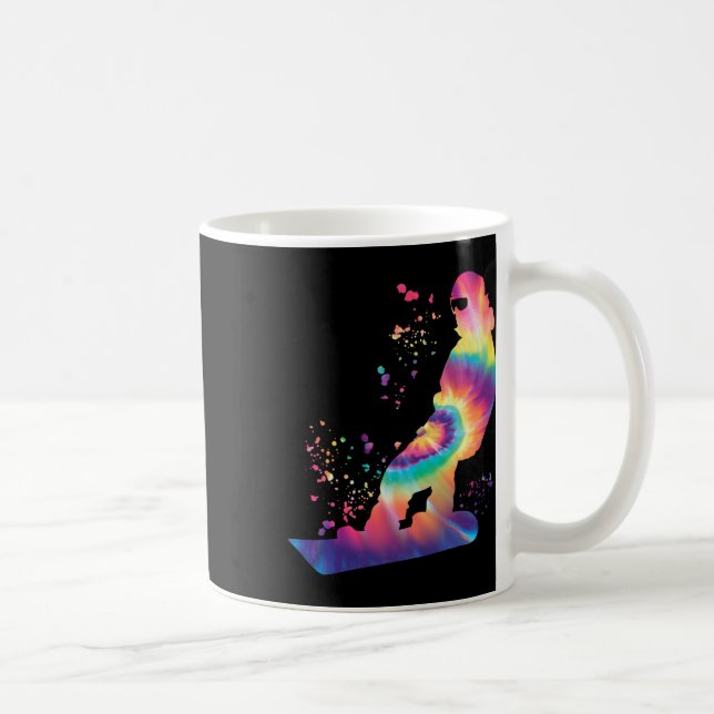 Snowboarder Colorful Snowboarding 40 Kaffemugg (Höger)