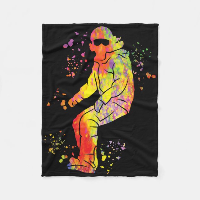 Snowboarder Colorful Snowboarding 41 Fleecefilt (Framsidan)