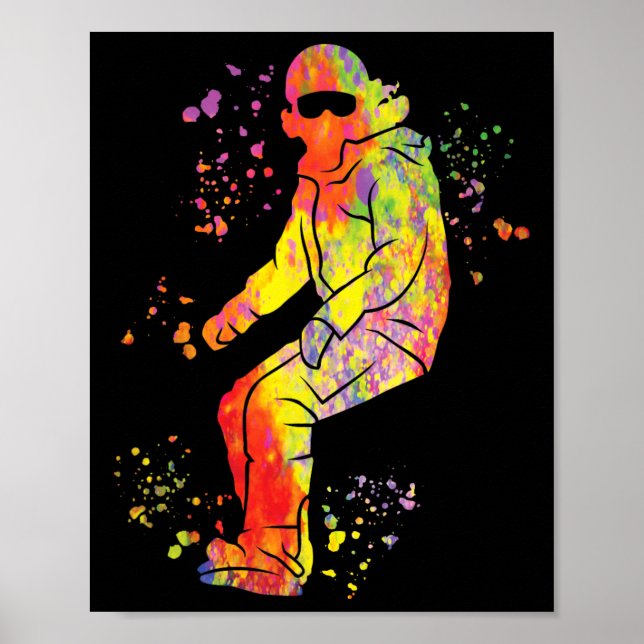 Snowboarder Colorful Snowboarding 41 Poster (Framsidan)