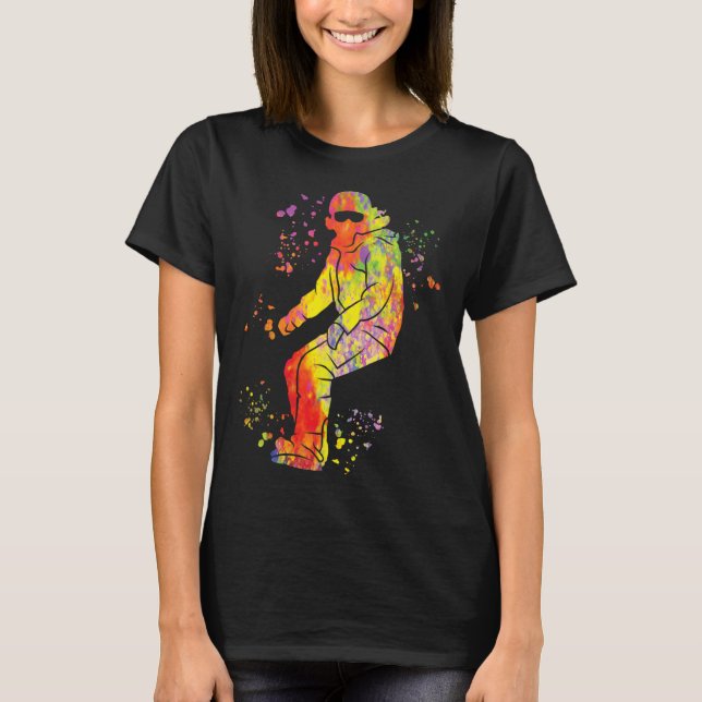 Snowboarder Colorful Snowboarding 41 T Shirt (Framsida)