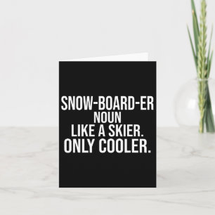 Snowboarder Definition Dictionary Funny Snowboardi Kort