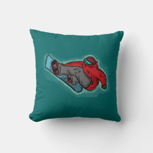 Snowboarder dekorativ kudde