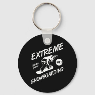Snowboarder Extreme Snowboarding Winter Sports Sno Nyckelring