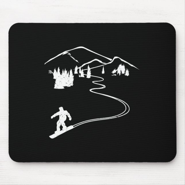 Snowboarder Freeriding Design Snowboard Apres Ski Musmatta (Framsidan)
