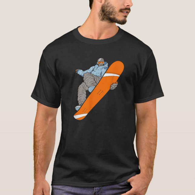 Snowboarder Gift Snowboard Unisex s T Shirt (Framsida)