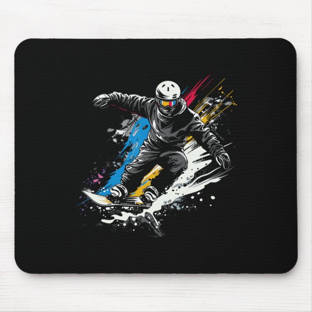 Snowboarder Graffiti Alpine Snowboarding Musmatta (Framsidan)