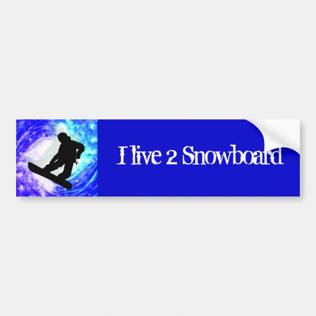 Snowboarder i Whiteout Bildekal (Framsidan)