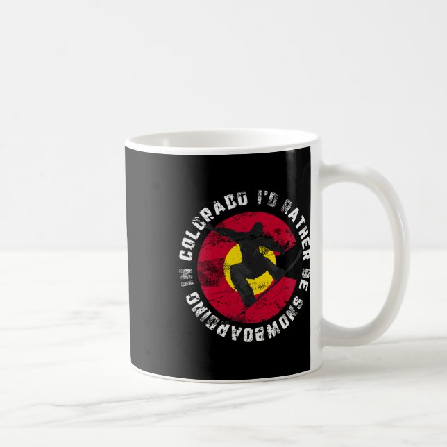 Snowboarder, jag skulle hellre bli påkallad i Colo Kaffemugg (Höger)