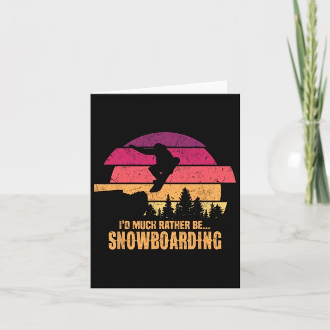 Snowboarder, jag skulle hellre vara snurrande kort (Framsida)