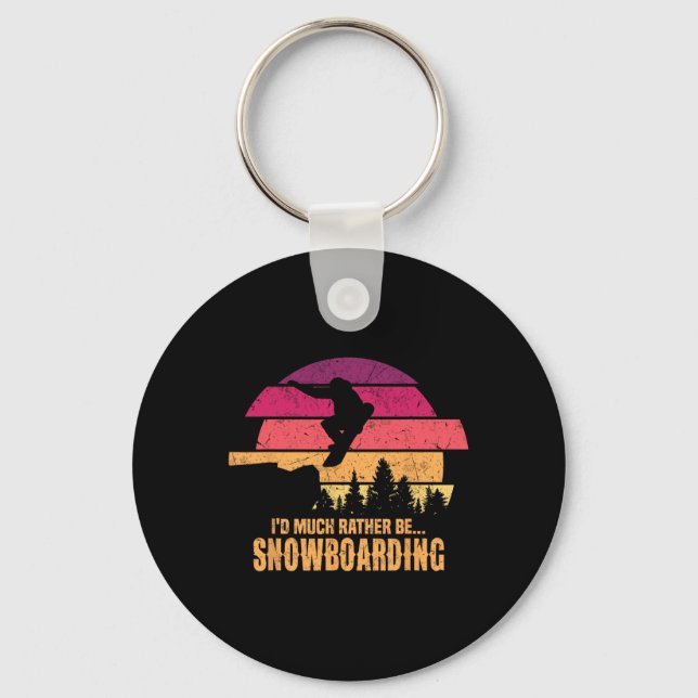 Snowboarder, jag skulle hellre vara snurrande nyckelring (Framsida)