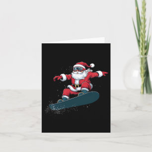 Snowboarder jul Jultomten Snowboard Snowbo Kort