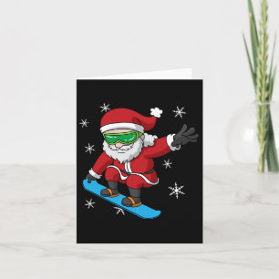 Snowboarder jul Jultomten Snowboard Snowbo Kort