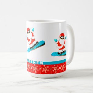 Snowboarder jul kaffemugg