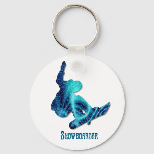 Snowboarder Keychain Nyckelring