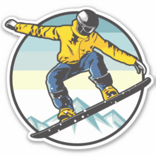 Snowboarder Klistermärken