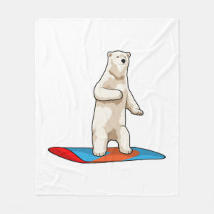 Snowboarder med snurrbord, polar fleecefilt